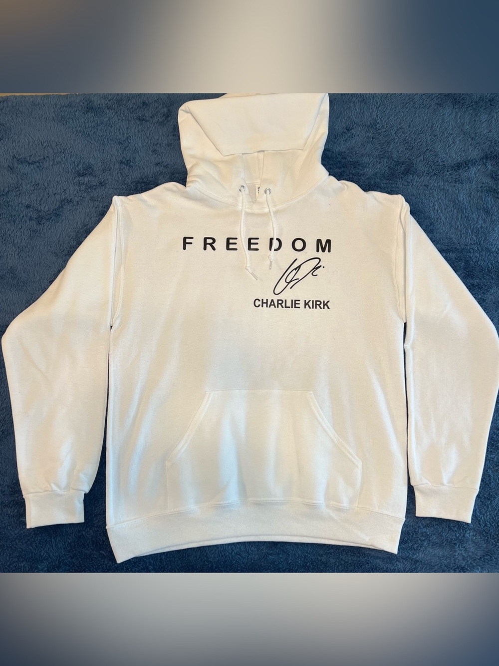 Charlie Kirk Freedom Hoodie – Men’s Medium